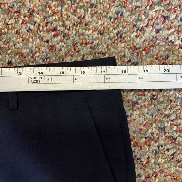 John Varvatos Star USA Navy Blue Wool Flat Front Dress Pants Size 34 X 30 - Picture 8 of 9